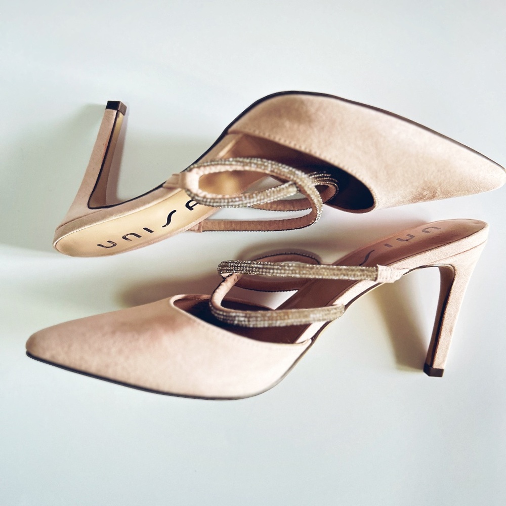 UNISA Pink Mule Style Heels
